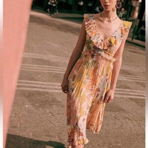 [SOLD] Sezane Rachelle Dress Floral Midi